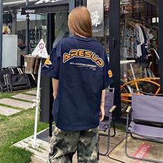万针全刺绣工艺抖音得物高品质260克重磅纯棉双纱美式高街短袖T恤，男装T恤，电商A486