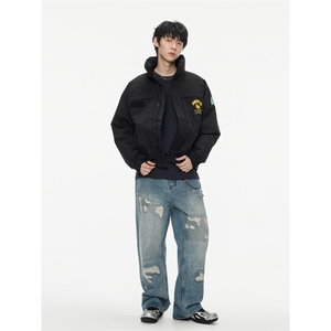 2025冬季美式潮牌立领保暖羽绒服男潮牌休闲宽松羽绒服外套图片