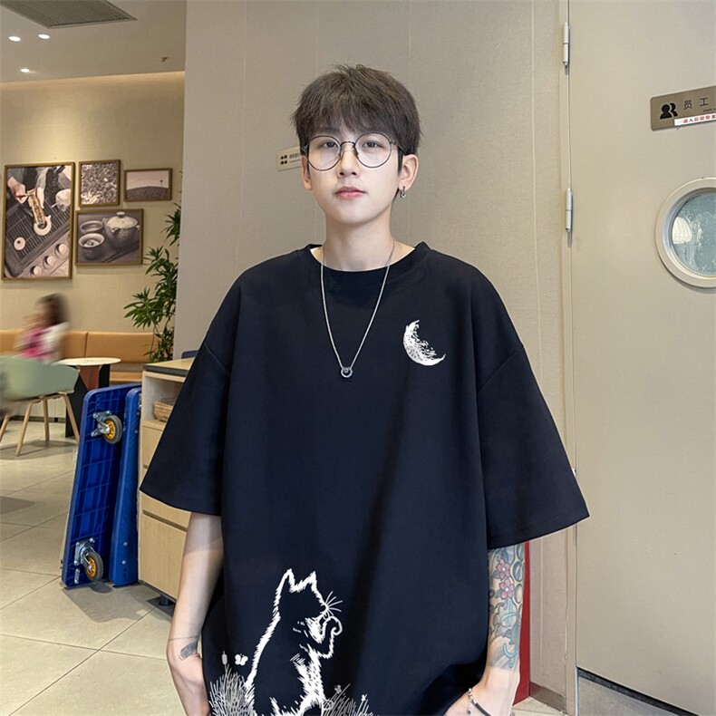 量大优供视频230g重磅纯棉短袖t恤男XT545-特P19,男装T恤,电商B371