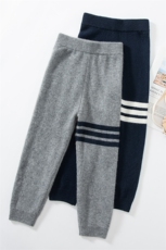 35%羊绒秋冬时尚气质百搭简约儿童羊绒裤，童装裤子，圣极绒童装