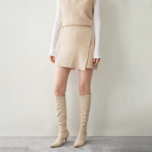 时尚百搭女士羊绒短裤裙 高腰显瘦气质短裤 舒适保暖秋冬必备,短裤/热裤,迎冬羊绒