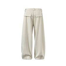 春夏美式高街褶皱休闲裤男女西裤直筒垂感裤子潮牌百搭阔腿长裤子，男装西裤，电商A443