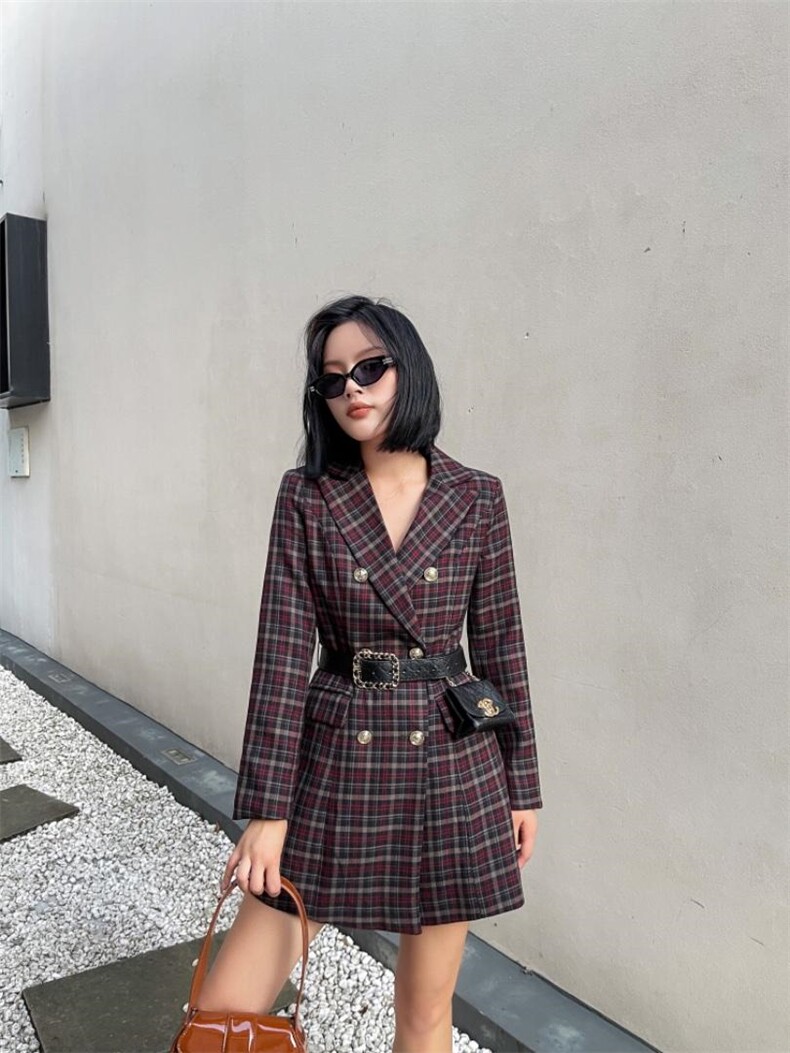 腰包连衣裙，女装连衣裙，精典蓝月