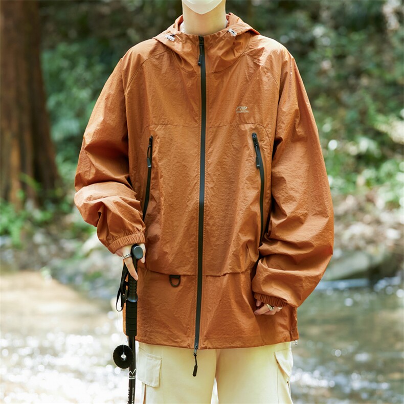 2024六色美式连帽防晒衣潮牌宽松双拉链情侣防晒服外套F017-P45,男装防晒衣,星座313A-2