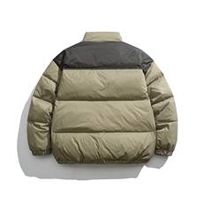 2026冬季新款男日系潮牌立领拼色白鸭绒羽绒服加厚外套YR10-F219，男装羽绒服，电商A101（原外27）