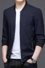 男士2023年秋季新款长袖商务休闲棒球领外套青年拉链夹克，男装夹克，电商B360