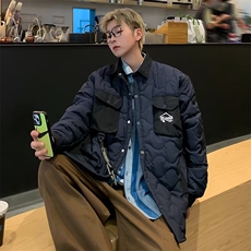 山系户外翻领葫芦格棉服秋冬加棉外套男多口袋工装ZY115P88，男装棉衣，星座1116-2