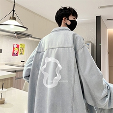 牛仔夹克男大码牛仔外套男茄克NJ77390-P60，男装夹克，电商A040