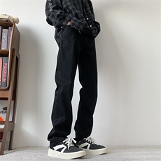 抖音现货纯黑色弹力显高牛仔裤310A-2BK301P50控78，男装牛仔裤，星座310A-2