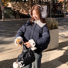 数据款现货大货已到店90绒双层领羽绒服6965-P365-K548，女装羽绒服，2D034