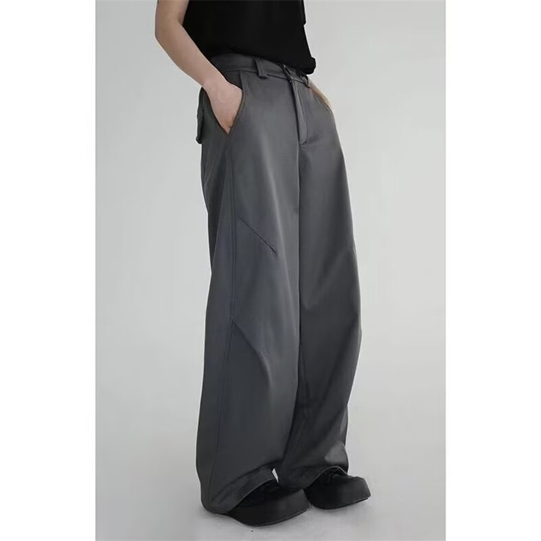 1506/Q88190/P56弯刀裤休闲西装阔腿拖地长裤，男装西服套装，星座1506