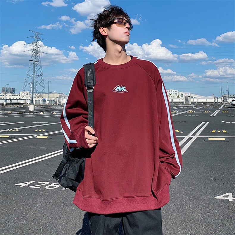 秋季现货套头宽松卫衣男圆领长袖打底衫DSA157B-W6492-特P38图片
