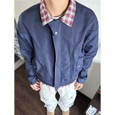 韩版潮流男女拼接假两件夹克衫春秋季休闲外套JK6815-P67，男装夹克，星座208-5