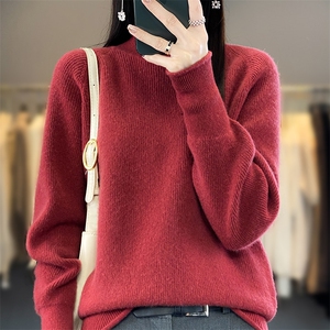 秋装新款女式羊毛韩版修身显瘦针织羊毛衫图片