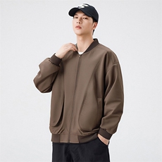 户外夹克男棒球领纯色上衣冲锋衣外套DSA157B-JK7869-P70，男装夹克，电商A157B