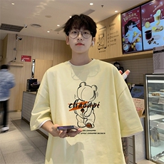 已注册纯棉220克T4312P23短袖T恤抖音得物重磅280克TB4312批28，男装T恤，电商C408(原B339-1)