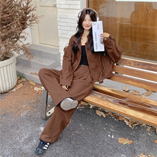 新品时尚休闲设计感满满酷飒风套装2C12-G172-P225-K328，女装套装/套裙，2C212