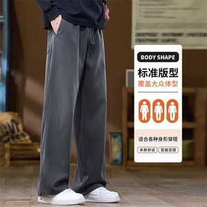 高端牛仔裤男款2026春季新款休闲裤宽松直筒裤潮牌K6678-P52图片