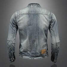 QT5027/H06339/P215品质立领牛仔外套男士有288，男装工装外套，钱塘730-1