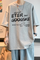 已注册/夏季新款内景港风宽松短袖T恤男潮百搭打底衫DT00487/P25，男装T恤，电商B316