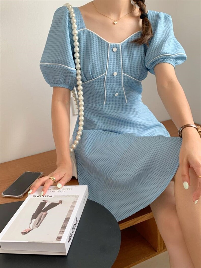 夏季新款A版连衣裙，女装连衣裙，墨初