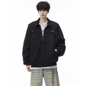 秋季夹克男宽松飞行服外套棒球服D329-QM204-P90-控138图片