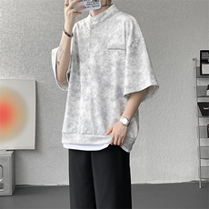 可拆开卖！立领POLO衫短袖t恤套装男生休闲运动青少年搭配帅气夏，男装T恤，电商B312