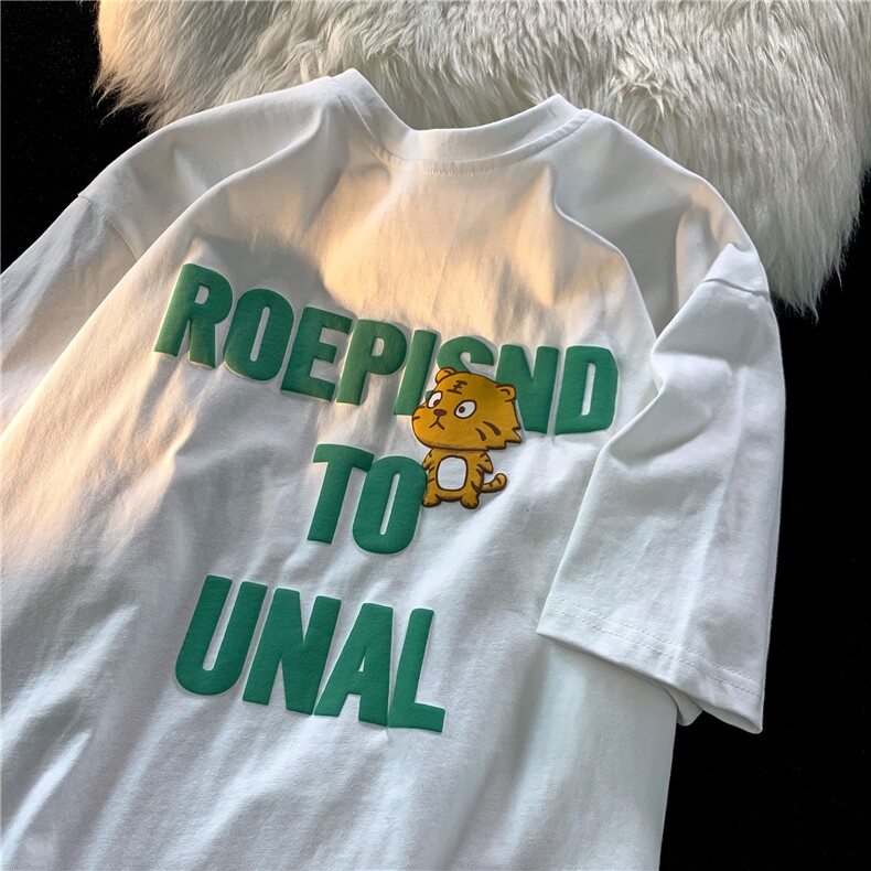 T恤潮流圆领男港风2026夏季新款短袖时尚B299-X5367-P45限59，男装T恤，电商A061-1