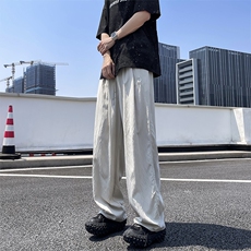 夏季美式垂感直筒休闲裤2024新款潮牌宽松工装裤男现货K8000-P35，男装休闲裤，星座512-3