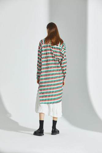 【现货】秋季长款印花衬衣，其它，时空轨道