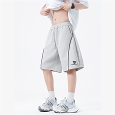 ！卫裤短裤男夏2025新款潮牌中裤高级感815A-DK20-P38控59，男装休闲裤，星座815A