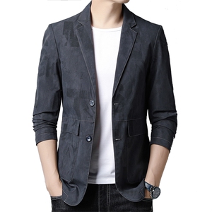 西服男2023春季新款中青年男士西装外套商务休闲潮流便服单西上衣图片