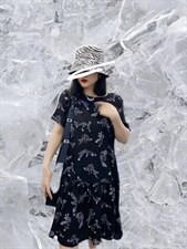 新款花色连衣裙，女装连衣裙，帝瀛 DY