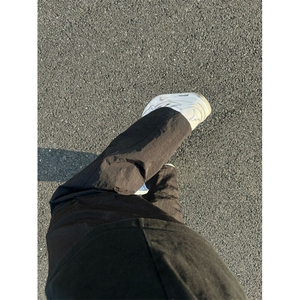 美式贴标设计感防水速干休闲裤工装裤冲锋裤聚酯纤维