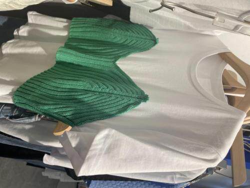 针织拼接小衫，女装，可家 cutiesister