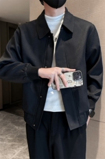 社会小伙端短款纯色宽松韩版外套风衣夹克男A236-FY8017-P125，男装夹克，电商A236