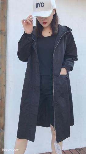 秋装新款风衣外套，女装风衣，蓝帕
