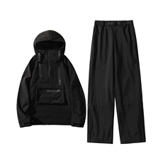 冬季时尚防水双板男女款连帽滑雪服衣裤套装M25+K1002J加绒-P248，男装休闲套装，电商A001-1