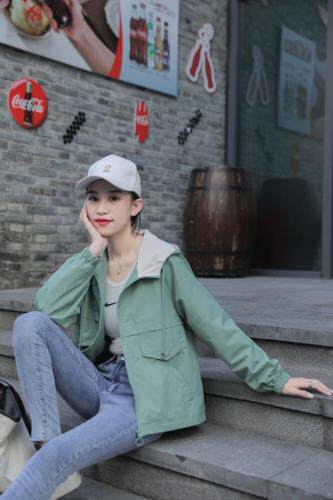 糖果色水洗棉小外套，女装，百变诱惑