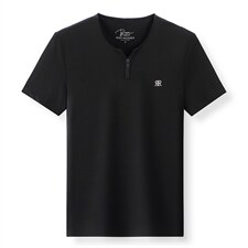 圆领短袖POLO衫男2023夏季新款中青年男士T恤宽松上衣舒适保罗衫，男装T恤，电商B212（原钱塘6029）