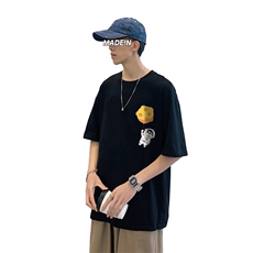 ！春夏新款纯棉宽松短袖T恤男士情侣体恤衫男DX01-P20，男装T恤，电商B367