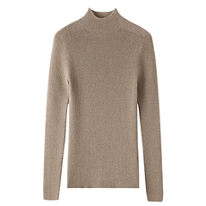 刘诗诗明星同款羊绒衫女半高领修身黑色立领毛衣针织打底衫，女装羊绒衫，晨晟羊绒