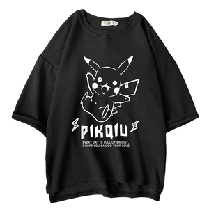 Q11078-P30 春夏季七分袖t恤男大码五分袖男短袖中袖图片