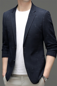 秋季新款西装男西服简约外套西服商务休闲小西装单西图片