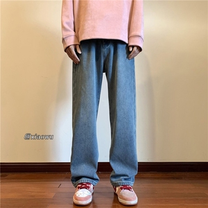 加绒牛仔裤小直脚B342-K7012-P35 JR45 控59 系皮带图片
