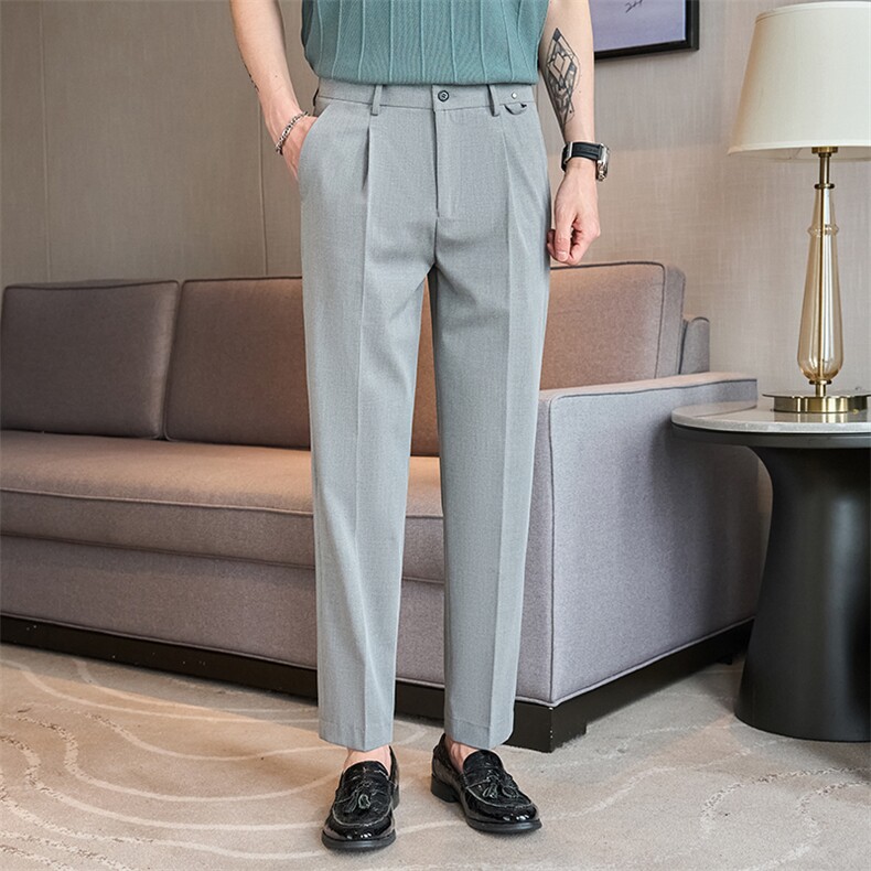K8613-P65男士秋冬新款商务休闲小西裤29-38码,男装西裤,电商A211