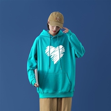 L2611P48中性模特新款卫衣男装宽松港风日系外套连帽衣服宽松卫衣，男装卫衣，星座510A-1