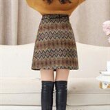 半身裙百搭A字裙2020年冬季时尚潮流简约中裙拉链，女装半身裙，婵米儿