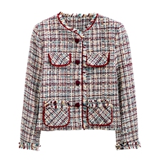 【财阀千金系列】2025春装新款气质百搭流苏小香风外套上衣，女装短外套，雅静靓衣