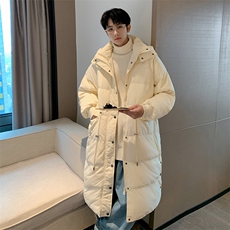wassuphappy白色羽绒服男冬季潮牌加厚中长款白鸭绒保暖休闲外套，男装羽绒服，星座514-2(原B239)